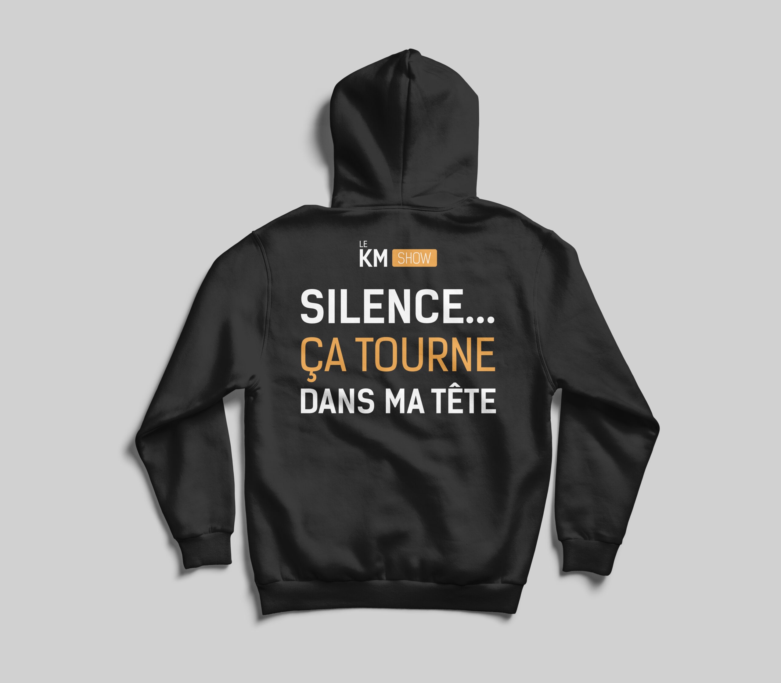 Pull capuche noir "Le KM Show" – Image 2