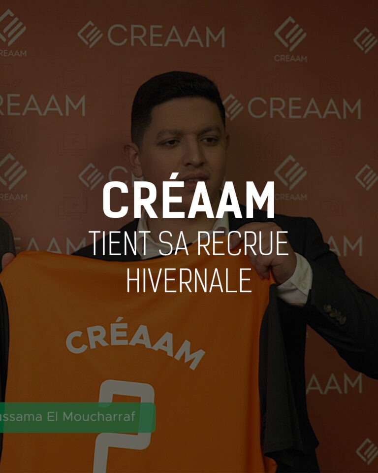 L&rsquo;AGENCE CRÉAAM – CRÉAAM TIENT SA RECRUE HIVERNALE